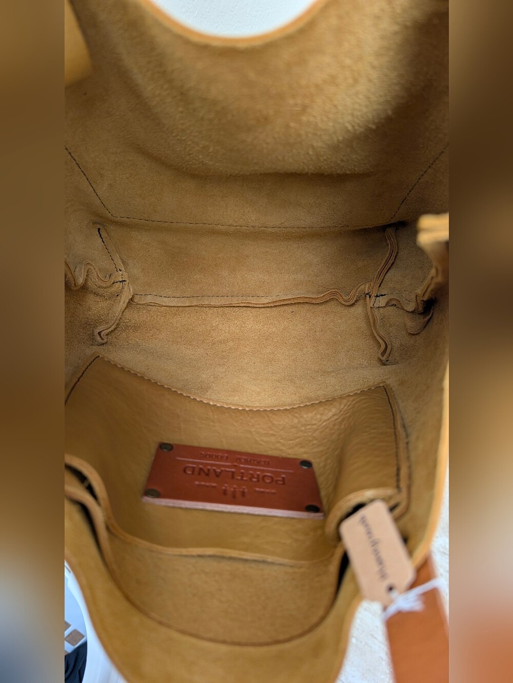 Honeycomb Medium Classic Tote With Tandles (Tan Handles) - Picture 6 of 6